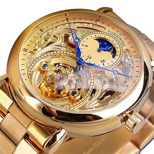 Forsining hommes montre mécanique luxe grand cadran mode affaires tourbillon montre en alliage étanche
Forsining hommes montre mécanique luxe grand cadran mode affaires tourbillon montre en alliage étanche