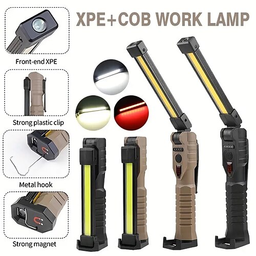 1 peça cob luz de trabalho dobrável multifuncional 15 w ímã forte holofote de emergência lanterna pendurada luz de acampamento luz de reparo de carro ip67 à prova d'água
1 peça cob luz de trabalho dobrável multifuncional 15 w ímã forte holofote de emergência lanterna pendurada luz de acampamento luz de reparo de carro ip67 à prova d'água