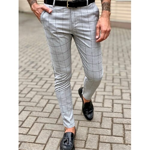 Men's Trousers Chinos Casual Pants Pocket Grid / Plaid Comfort Office Business Casual Fashion Streetwear Black White Micro-elastic
Men's Trousers Chinos Casual Pants Pocket Grid / Plaid Comfort Office Business Casual Fashion Streetwear Black White Micro-elastic