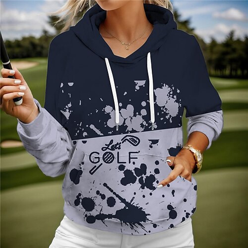 Femme Sweat à capuche de golf Pull de golf Respirable Séchage rapide Avec poches manche longue Vêtements de golf Vêtements d'extérieur de golf Standard Imprimé Printemps Automne Tennis Le golf
Femme Sweat à capuche de golf Pull de golf Respirable Séchage rapide Avec poches manche longue Vêtements de golf Vêtements d'extérieur de golf Standard Imprimé Printemps Automne Tennis Le golf