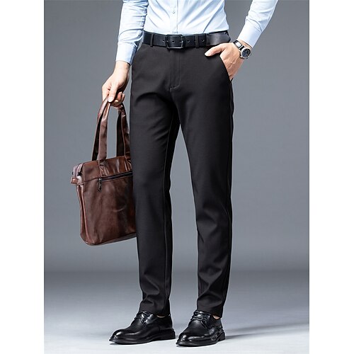 Hombre pantalones de traje Pantalones Pantalones de traje Bolsillo Pierna recta Plano Oficina Negocio Casual Moda Básico Negro Azul Marino
Hombre pantalones de traje Pantalones Pantalones de traje Bolsillo Pierna recta Plano Oficina Negocio Casual Moda Básico Negro Azul Marino