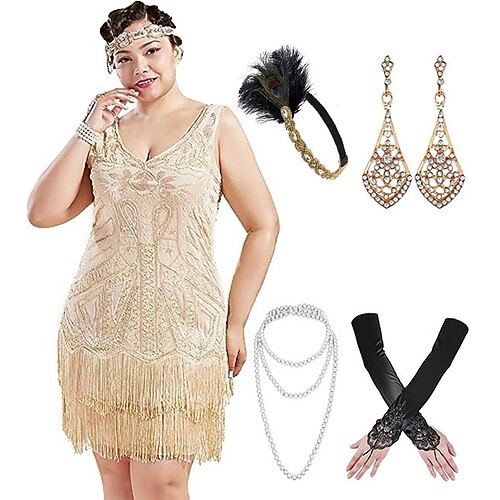 Retro Antiguo Rugido 20s 1920s Vestido Flapper Traje de cosplay Accesorios Diadema de estilo flapper El gran Gatsby Mujer Lentejuelas Borlas Cosplay Disfraz Navidad Víspera de Todos los Santos Fiesta
Retro Antiguo Rugido 20s 1920s Vestido Flapper Traje de cosplay Accesorios Diadema de estilo flapper El gran Gatsby Mujer Lentejuelas Borlas Cosplay Disfraz Navidad Víspera de Todos los Santos Fiesta