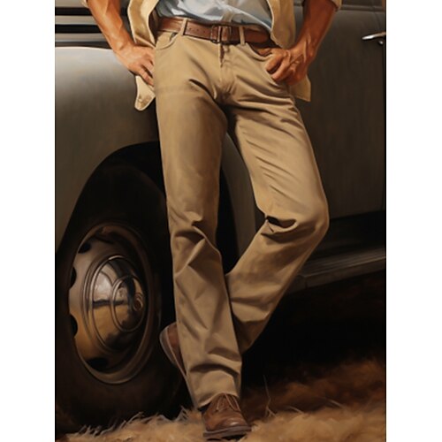 Men's Trousers Chinos Chino Pants Pocket Plain Comfort Breathable Outdoor Daily Going out Cotton Blend Fashion Casual Light Khaki Black Micro-elastic
Men's Trousers Chinos Chino Pants Pocket Plain Comfort Breathable Outdoor Daily Going out Cotton Blend Fashion Casual Light Khaki Black Micro-elastic