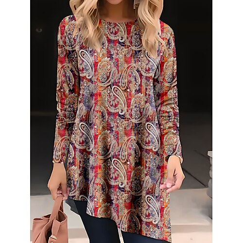 Damen Lässiges Kleid Ethnisches Kleid Kleid drucken Blumen Paisley-Muster Spitze Bedruckt Rundhalsausschnitt Minikleid Vintage Ethnisch Outdoor Verabredung Langarm Lockere Passform Burgunderrot
Damen Lässiges Kleid Ethnisches Kleid Kleid drucken Blumen Paisley-Muster Spitze Bedruckt Rundhalsausschnitt Minikleid Vintage Ethnisch Outdoor Verabredung Langarm Lockere Passform Burgunderrot