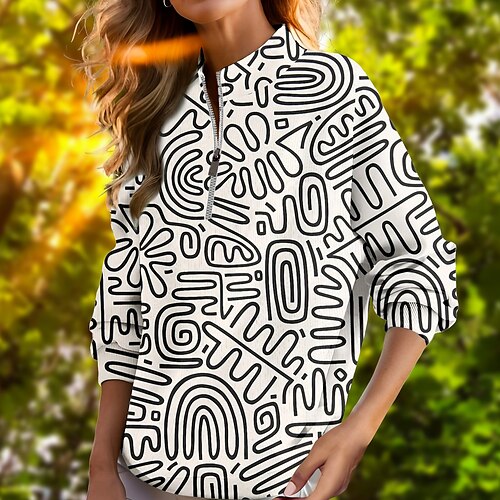 Mujer Sudadera con capucha de golf Jersey de golf Sudadera Golf Mantiene abrigado Transpirable Dispersor de humedad Manga Larga Ropa de golf Camiseta Ajuste regular Bolsillos laterales 1/4 cremallera
Mujer Sudadera con capucha de golf Jersey de golf Sudadera Golf Mantiene abrigado Transpirable Dispersor de humedad Manga Larga Ropa de golf Camiseta Ajuste regular Bolsillos laterales 1/4 cremallera