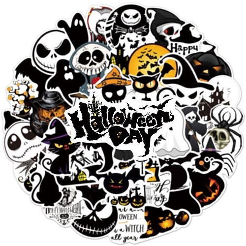 55 pièces Halloween autocollant chauves-souris et fantômes graffiti autocollants bouteille d'eau ordinateur portable téléphone vélo valise à bagages planche à roulettes enfants adulte autocollant
55 pièces Halloween autocollant chauves-souris et fantômes graffiti autocollants bouteille d'eau ordinateur portable téléphone vélo valise à bagages planche à roulettes enfants adulte autocollant