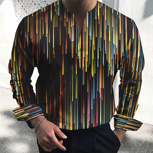 Homens Camisa Social Estampas Abstratas Geometria Decote V Amarelo Azul Roxo Verde Cinzento Ao ar livre Rua Manga Longa Imprimir Roupa Moda Roupa de rua Designer Casual
Homens Camisa Social Estampas Abstratas Geometria Decote V Amarelo Azul Roxo Verde Cinzento Ao ar livre Rua Manga Longa Imprimir Roupa Moda Roupa de rua Designer Casual