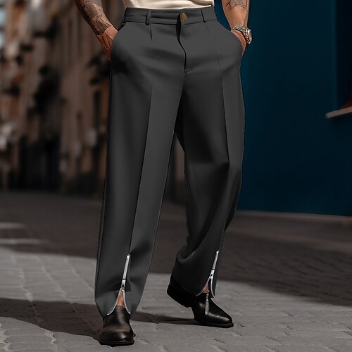 Homme pantalon de costume Pantalon Pantalons décontractés Pantalon de costume Zippé Poche avant Jambe droite Plein Confort Entreprise du quotidien Vacances Mode Chic et moderne Noir Blanche
Homme pantalon de costume Pantalon Pantalons décontractés Pantalon de costume Zippé Poche avant Jambe droite Plein Confort Entreprise du quotidien Vacances Mode Chic et moderne Noir Blanche