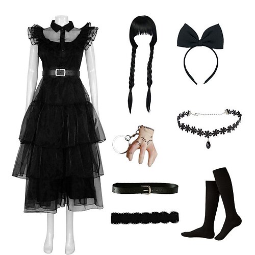 Mittwoch Addams Familie Addams Mittwoch Kleid Maskerade Damen Mädchen Film Cosplay Cosplay Schwarz Kleid Gürtel Socken Halloween Karneval Maskerade Polyester
Mittwoch Addams Familie Addams Mittwoch Kleid Maskerade Damen Mädchen Film Cosplay Cosplay Schwarz Kleid Gürtel Socken Halloween Karneval Maskerade Polyester