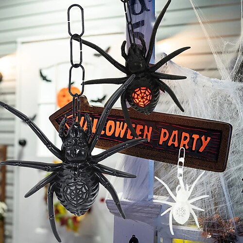 Halloween Glowing Spider LED Night Light Outdoor Door Wall Garden Home Hanging Decor Halloween Haunted House Props Decoration
Halloween Glowing Spider LED Night Light Outdoor Door Wall Garden Home Hanging Decor Halloween Haunted House Props Decoration