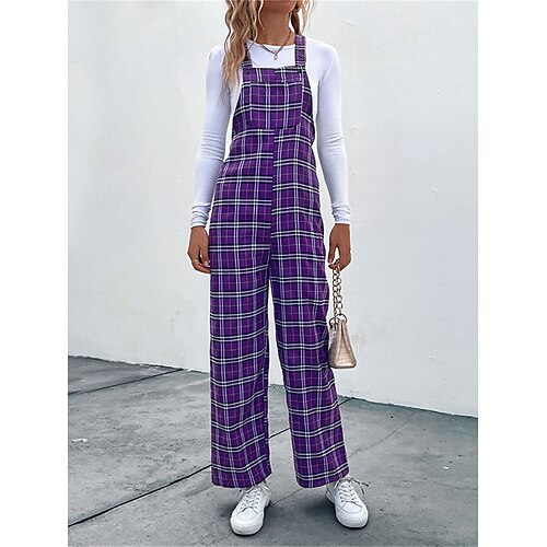 Mulheres No geral Imprimir Xadrez Decote V Roupa de rua Rua Diário Normal Sem Manga Roxo XS S M Outono
Mulheres No geral Imprimir Xadrez Decote V Roupa de rua Rua Diário Normal Sem Manga Roxo XS S M Outono