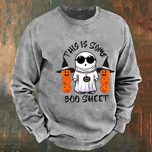 Hombre Sudadera Pull-over Blanco Gris Cuello Barco Calabaza Fantasma Estampados Estampado Deporte Diario Deportes Design Casual Víspera de Todos los Santos Primavera Otoño Ropa Sudaderas con capucha
Hombre Sudadera Pull-over Blanco Gris Cuello Barco Calabaza Fantasma Estampados Estampado Deporte Diario Deportes Design Casual Víspera de Todos los Santos Primavera Otoño Ropa Sudaderas con capucha