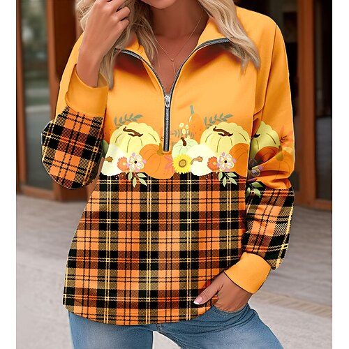 Mulheres Estacionar Moletom de Halloween Básico Neon Bright Quarter Zip Amarelo Rosa Azul Gráfico Xadrez Rua Decote V Manga Longa Top Micro-Elástica Outono inverno
Mulheres Estacionar Moletom de Halloween Básico Neon Bright Quarter Zip Amarelo Rosa Azul Gráfico Xadrez Rua Decote V Manga Longa Top Micro-Elástica Outono inverno