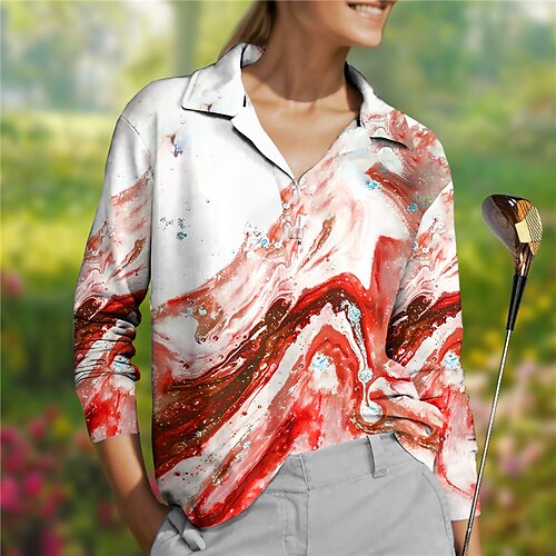 Mujer Camisas de polo Camiseta de golf Transpirable Secado rápido Dispersor de humedad Manga Larga Ropa de golf ropa de golf Ajuste regular Impreso Primavera Otoño Tenis Golf pepinillo
Mujer Camisas de polo Camiseta de golf Transpirable Secado rápido Dispersor de humedad Manga Larga Ropa de golf ropa de golf Ajuste regular Impreso Primavera Otoño Tenis Golf pepinillo