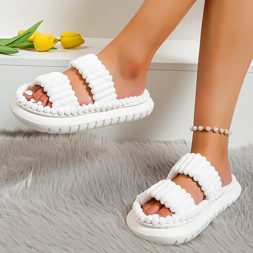 Damen Sandalen Flache Sandalen Komfort Schuhe Plüsch Hausschuhe Täglich Gehen Flacher Absatz Offene Spitze Elegant Brautkleider schlicht Komfort Wanderschuhe Kunstpelz Feste Farbe Schwarz Weiß Leicht
Damen Sandalen Flache Sandalen Komfort Schuhe Plüsch Hausschuhe Täglich Gehen Flacher Absatz Offene Spitze Elegant Brautkleider schlicht Komfort Wanderschuhe Kunstpelz Feste Farbe Schwarz Weiß Leicht