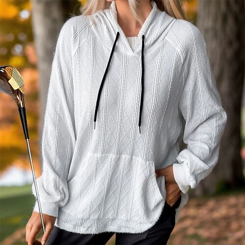 Damen Golfkleidung Golf-Hoodie warm Atmungsaktiv Mit Taschen Langarm Golfbekleidung Golfkleidung Mit Kapuze Feste Farbe Winter Herbst Tennis Golfspiel Pickleball
Damen Golfkleidung Golf-Hoodie warm Atmungsaktiv Mit Taschen Langarm Golfbekleidung Golfkleidung Mit Kapuze Feste Farbe Winter Herbst Tennis Golfspiel Pickleball