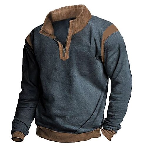 Men's Sweatshirt Black Navy Blue Blue Brown Green Standing Collar Color Block Sports Outdoor Daily Holiday Streetwear Basic Casual Spring Fall Clothing Apparel Hoodies Sweatshirts
Men's Sweatshirt Black Navy Blue Blue Brown Green Standing Collar Color Block Sports Outdoor Daily Holiday Streetwear Basic Casual Spring Fall Clothing Apparel Hoodies Sweatshirts