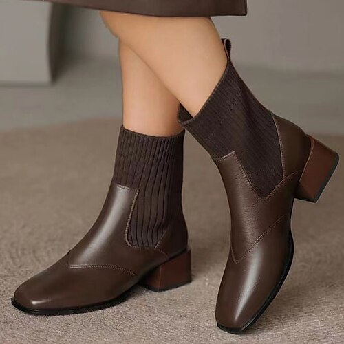 Mujer Botas Botines Botines Botas de media pantorrilla Fiesta Discoteca Tacón Cuadrado Dedo cuadrada Moda Clásico Confort Zapatos de Paseo Cuero Sintético PU Mocasín Color sólido Negro Marrón
Mujer Botas Botines Botines Botas de media pantorrilla Fiesta Discoteca Tacón Cuadrado Dedo cuadrada Moda Clásico Confort Zapatos de Paseo Cuero Sintético PU Mocasín Color sólido Negro Marrón