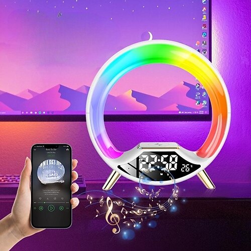 Nueva tríada inalámbrica recargable multifuncional luz nocturna de color deslumbrante o luz inteligente luz bluetooth altavoces atmósfera luz
Nueva tríada inalámbrica recargable multifuncional luz nocturna de color deslumbrante o luz inteligente luz bluetooth altavoces atmósfera luz