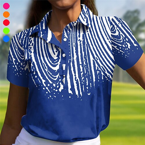 Mulheres Camisa polo de caminhada Camisa de golfe Pólo de botões Respirável Secagem Rápida Pavio Humido Manga Curta Vestuário de golfe Roupas de golfe Normal Estampado Verão Tênis Golfe Pickleball
Mulheres Camisa polo de caminhada Camisa de golfe Pólo de botões Respirável Secagem Rápida Pavio Humido Manga Curta Vestuário de golfe Roupas de golfe Normal Estampado Verão Tênis Golfe Pickleball