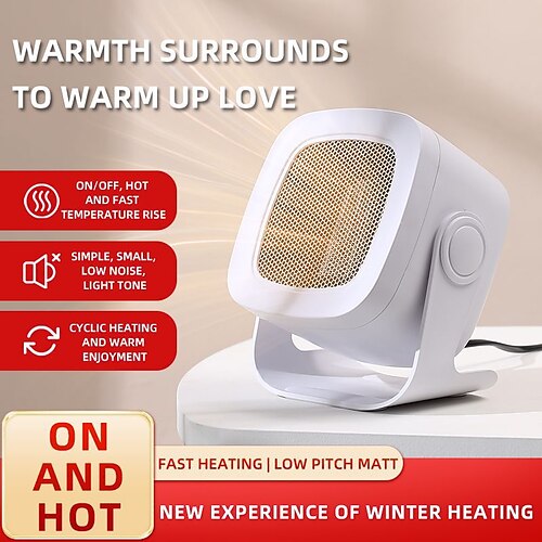 1pc Quiet and Safe Portable Electric Space Heater with Adjustable Thermostat for Office Room and Desk - Perfect for Winter Comfort
1pc Quiet and Safe Portable Electric Space Heater with Adjustable Thermostat for Office Room and Desk - Perfect for Winter Comfort