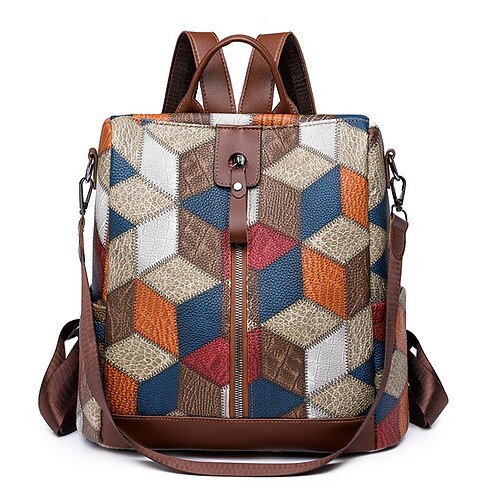 Femme sac à dos Sac d'Ecole Cartable sac à dos Ecole du quotidien Bloc de couleur Formes Géométriques faux cuir Grande Capacité Etanche Poids Léger Fermeture Correspondance des couleurs bleues
Femme sac à dos Sac d'Ecole Cartable sac à dos Ecole du quotidien Bloc de couleur Formes Géométriques faux cuir Grande Capacité Etanche Poids Léger Fermeture Correspondance des couleurs bleues