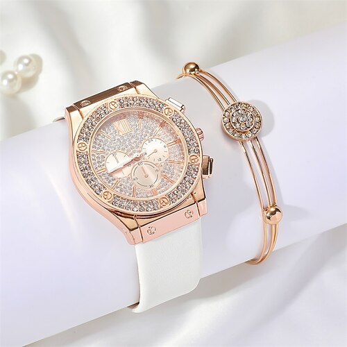 Feminino Relógios de Quartzo Luxo Moda Bling Com Strass Cronógrafo Hora mundial Decoração Couro PU Assista
Feminino Relógios de Quartzo Luxo Moda Bling Com Strass Cronógrafo Hora mundial Decoração Couro PU Assista