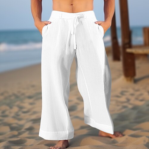 Homme Pantalon en lin Pantalon pantalon été Pantalon de plage Cordon Taille elastique Pantalon de Yoga Fluide Plein Confort Respirable Casual du quotidien Vacances Mélange de Lin Coton Mode Style
Homme Pantalon en lin Pantalon pantalon été Pantalon de plage Cordon Taille elastique Pantalon de Yoga Fluide Plein Confort Respirable Casual du quotidien Vacances Mélange de Lin Coton Mode Style