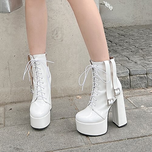 Mujer Botas Botas de Combate Botas de trabajo Botas con cordones Diario Discoteca Invierno Plataforma Tacón Cuadrado Moda Casual Minimalismo Cuero Sintético Color sólido Negro Blanco Rosa
Mujer Botas Botas de Combate Botas de trabajo Botas con cordones Diario Discoteca Invierno Plataforma Tacón Cuadrado Moda Casual Minimalismo Cuero Sintético Color sólido Negro Blanco Rosa