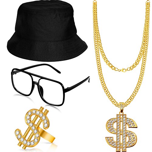 Anos 80 Hip pop Traje Cosplay Colar Chapéus Óculos Conjunto de acessórios Colar / Brincos Homens Mulheres Cosplay Ocasiões Especiais Baile de Máscaras Festa / Noite Mascarilha Casual / Diário Óculos
Anos 80 Hip pop Traje Cosplay Colar Chapéus Óculos Conjunto de acessórios Colar / Brincos Homens Mulheres Cosplay Ocasiões Especiais Baile de Máscaras Festa / Noite Mascarilha Casual / Diário Óculos