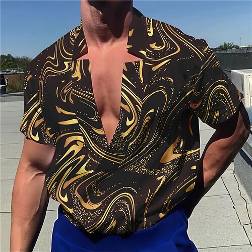 Men's Shirt Linen Shirt Gradient V Neck Silver Pink Blue Gold Green Outdoor Street Short Sleeve Print Clothing Apparel Linen Fashion Streetwear Designer Casual
Men's Shirt Linen Shirt Gradient V Neck Silver Pink Blue Gold Green Outdoor Street Short Sleeve Print Clothing Apparel Linen Fashion Streetwear Designer Casual