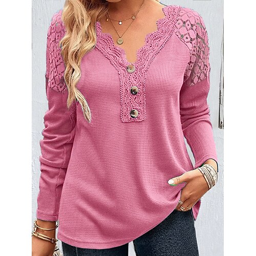Damen Hemd Bluse Rosa Blau Purpur Glatt Spitze Taste Langarm Casual Basic V Ausschnitt Regular Fit
Damen Hemd Bluse Rosa Blau Purpur Glatt Spitze Taste Langarm Casual Basic V Ausschnitt Regular Fit