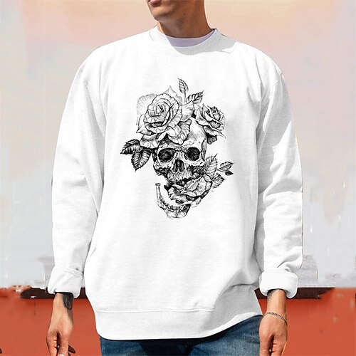 Homens Moletom Estacionar Branco Gola Redonda Caveiras Estampas Abstratas Imprimir Desportos e Ar livre Diário Esportes Roupa de rua Designer Casual Primavera Outono Roupa Moletons Moletons Manga
Homens Moletom Estacionar Branco Gola Redonda Caveiras Estampas Abstratas Imprimir Desportos e Ar livre Diário Esportes Roupa de rua Designer Casual Primavera Outono Roupa Moletons Moletons Manga