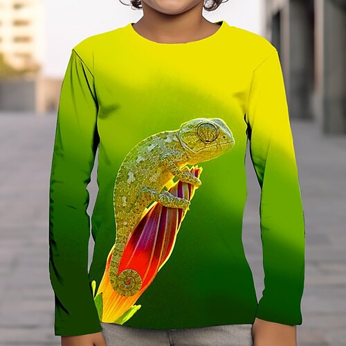 Garçon T-shirt manche longue T-shirt Tee-shirts Graphic Animal 3D effet Sportif Mode Vêtement de rue Polyester Extérieur Casual du quotidien Enfants Col ras du cou 3-12 ans Graphique imprimé en 3D
Garçon T-shirt manche longue T-shirt Tee-shirts Graphic Animal 3D effet Sportif Mode Vêtement de rue Polyester Extérieur Casual du quotidien Enfants Col ras du cou 3-12 ans Graphique imprimé en 3D