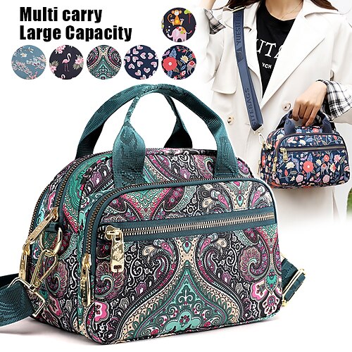 Mulheres Bolsa de Mão Bolsa crossbody Bolsa de ombro Dome Bag Náilon Ao ar livre Diário Feriado Ziper Grande Capacidade Leve Durável Geométrica Flor Folk Flamingo animais de desenho animado Blue
Mulheres Bolsa de Mão Bolsa crossbody Bolsa de ombro Dome Bag Náilon Ao ar livre Diário Feriado Ziper Grande Capacidade Leve Durável Geométrica Flor Folk Flamingo animais de desenho animado Blue