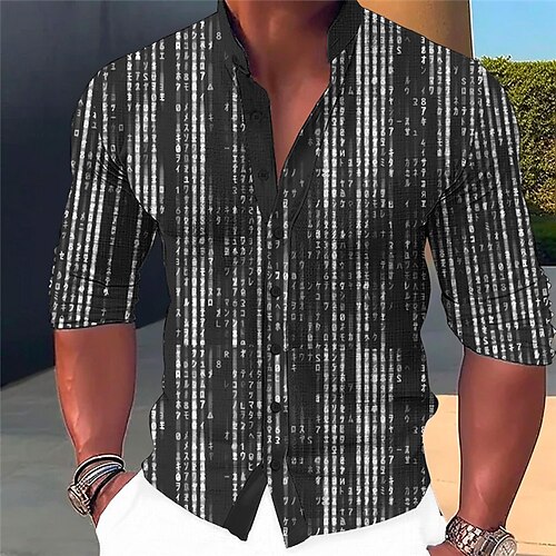 Herren Hemd leinenhemd Buchstabe Ständer Schwarz Purpur Outdoor Strasse Langarm Bedruckt Bekleidung Leinen Modisch Strassenmode Designer Brautkleider schlicht
Herren Hemd leinenhemd Buchstabe Ständer Schwarz Purpur Outdoor Strasse Langarm Bedruckt Bekleidung Leinen Modisch Strassenmode Designer Brautkleider schlicht