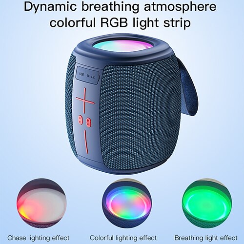 Haut-parleur bluetooth tws 5.1, son surround dc/5v, 1200mah, affichage rvb, mini haut-parleur portable, sans fil, bonnes basses, carte tf prise en charge
Haut-parleur bluetooth tws 5.1, son surround dc/5v, 1200mah, affichage rvb, mini haut-parleur portable, sans fil, bonnes basses, carte tf prise en charge