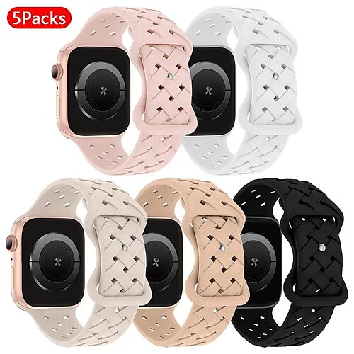 Bracelet Sport Compatible avec Bracelet Apple Watch 38mm 40mm 41mm 42mm 44mm 45mm 49mm Tressé Ajustable Respirable Silicone Bracelet de remplacement pour iwatch Series Ultra 8 7 SE 6 5 4 3 2 1
Bracelet Sport Compatible avec Bracelet Apple Watch 38mm 40mm 41mm 42mm 44mm 45mm 49mm Tressé Ajustable Respirable Silicone Bracelet de remplacement pour iwatch Series Ultra 8 7 SE 6 5 4 3 2 1