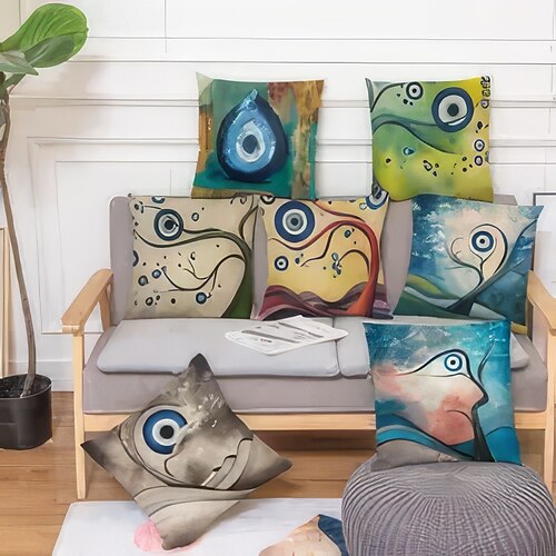 Evil Eyes, capa de almofada dupla lateral, 1 peça, árvore da vida, capa de almofada quadrada decorativa macia, fronha para quarto, sala de estar, sofá, cadeira
Evil Eyes, capa de almofada dupla lateral, 1 peça, árvore da vida, capa de almofada quadrada decorativa macia, fronha para quarto, sala de estar, sofá, cadeira