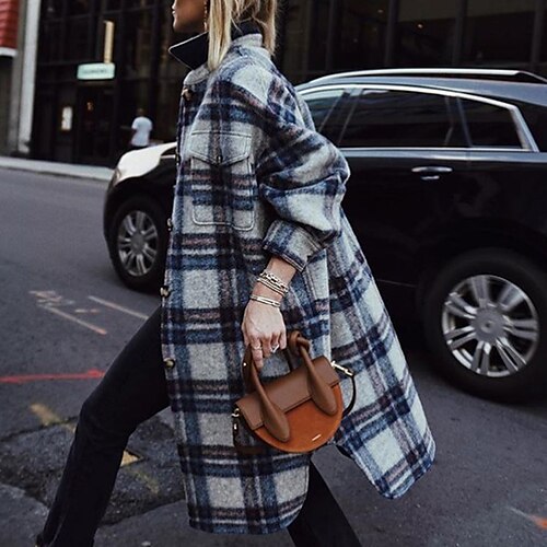 Damen Wintermantel Mantel Strasse Freizeitskleidung Urlaub Herbst Winter Lang Mantel Regular Fit warm Windundurchlässig Atmungsaktiv Casual Streetstyle Jacken Langarm Streifen und Plaid Mit Taschen
Damen Wintermantel Mantel Strasse Freizeitskleidung Urlaub Herbst Winter Lang Mantel Regular Fit warm Windundurchlässig Atmungsaktiv Casual Streetstyle Jacken Langarm Streifen und Plaid Mit Taschen