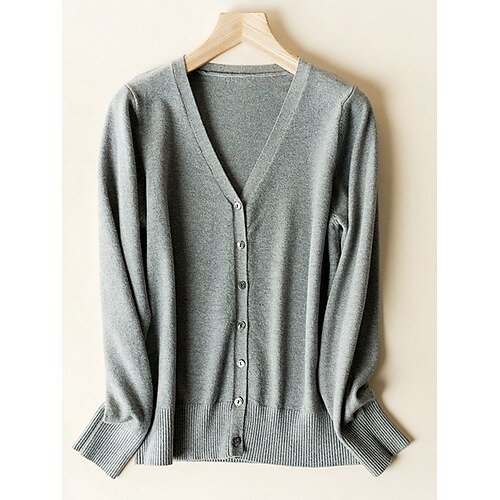 Mulheres Sueter Cardigan Saltador Estriado Tricotar Botão Côr Sólida Decote V à moda Casual Ao ar livre Diário Verão Outono Preto Branco S M L
Mulheres Sueter Cardigan Saltador Estriado Tricotar Botão Côr Sólida Decote V à moda Casual Ao ar livre Diário Verão Outono Preto Branco S M L