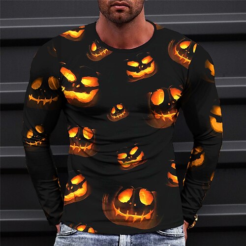 Potiron Design Décontractées Homme 3D effet T shirt Tee T-shirt Graphique Extérieur Halloween du quotidien T-shirt Violet Orange Vert manche longue Col Ras du Cou Chemise Printemps Automne Vêtement
Potiron Design Décontractées Homme 3D effet T shirt Tee T-shirt Graphique Extérieur Halloween du quotidien T-shirt Violet Orange Vert manche longue Col Ras du Cou Chemise Printemps Automne Vêtement