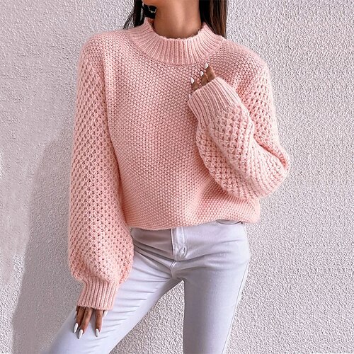 Pull Maille Femme torsadé Tricoter Tunique Patchwork Couleur monochrome Col Ras du Cou Décontractées du quotidien manche longue Hiver Noir Blanche S M L
Pull Maille Femme torsadé Tricoter Tunique Patchwork Couleur monochrome Col Ras du Cou Décontractées du quotidien manche longue Hiver Noir Blanche S M L