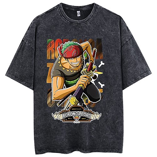 Una pieza roronoa zoro camiseta de gran tamaño lavada con ácido tee punk gothic camiseta retro vinatge street style hip hop unisex adultos niños
Una pieza roronoa zoro camiseta de gran tamaño lavada con ácido tee punk gothic camiseta retro vinatge street style hip hop unisex adultos niños