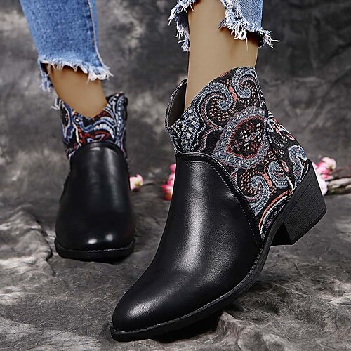 Mujer Botas Zapatos Confort Tallas Grandes Diario Invierno Tacón Cuadrado Dedo redondo Vacaciones Moda Vintage Algodón Cuero Sintético Cremallera Bloque de color Negro Marrón
Mujer Botas Zapatos Confort Tallas Grandes Diario Invierno Tacón Cuadrado Dedo redondo Vacaciones Moda Vintage Algodón Cuero Sintético Cremallera Bloque de color Negro Marrón