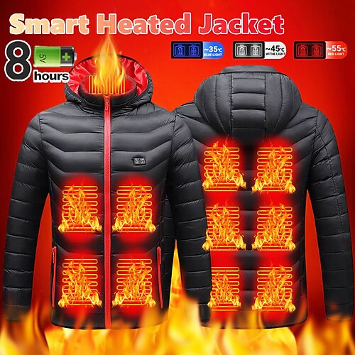 11 Areas Men Women Heated Jacket Fashion Men Coat Intelligent USB Outdoor Electric Heating Thermal Coat Warm Clothes Winter Heated Vest
11 Areas Men Women Heated Jacket Fashion Men Coat Intelligent USB Outdoor Electric Heating Thermal Coat Warm Clothes Winter Heated Vest