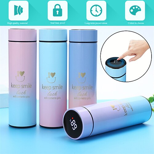 304 Stainless Steel Water Bottle Smart Digital Temperature Display Gradient Color Thermos Cup Tea Separation Cups Large Capacity
304 Stainless Steel Water Bottle Smart Digital Temperature Display Gradient Color Thermos Cup Tea Separation Cups Large Capacity