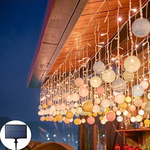 Solar-Weihnachtsvorhangbeleuchtung für den Außenbereich, wasserdicht, 3,5 m, 96 Lichter, 24 herabhängende Eisstreifenlichter, LED-Vorhang-Lichterkette, 8 Beleuchtungsmodi, Märchenbeleuchtung, Neujahr,
Solar-Weihnachtsvorhangbeleuchtung für den Außenbereich, wasserdicht, 3,5 m, 96 Lichter, 24 herabhängende Eisstreifenlichter, LED-Vorhang-Lichterkette, 8 Beleuchtungsmodi, Märchenbeleuchtung, Neujahr,