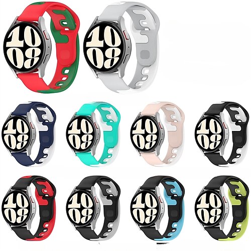 Pulseiras de Relógio para Samsung Galaxy Watch 6/5/4 40/44mm, Galaxy Watch 5 Pro 45mm, Galaxy Watch 4/6 Classic 42/46/43/47mm, Watch 3, Active 2, Gear S3 S2 Silicone Substituição Alça 20mm 22mm
Pulseiras de Relógio para Samsung Galaxy Watch 6/5/4 40/44mm, Galaxy Watch 5 Pro 45mm, Galaxy Watch 4/6 Classic 42/46/43/47mm, Watch 3, Active 2, Gear S3 S2 Silicone Substituição Alça 20mm 22mm