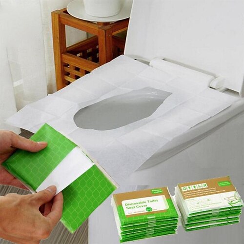 10 pcs Portable Disposable Toilet Seat Cover Mat For Travel Camping 100% Waterproof Toilet Paper Pad Bathroom Accessiories
10 pcs Portable Disposable Toilet Seat Cover Mat For Travel Camping 100% Waterproof Toilet Paper Pad Bathroom Accessiories